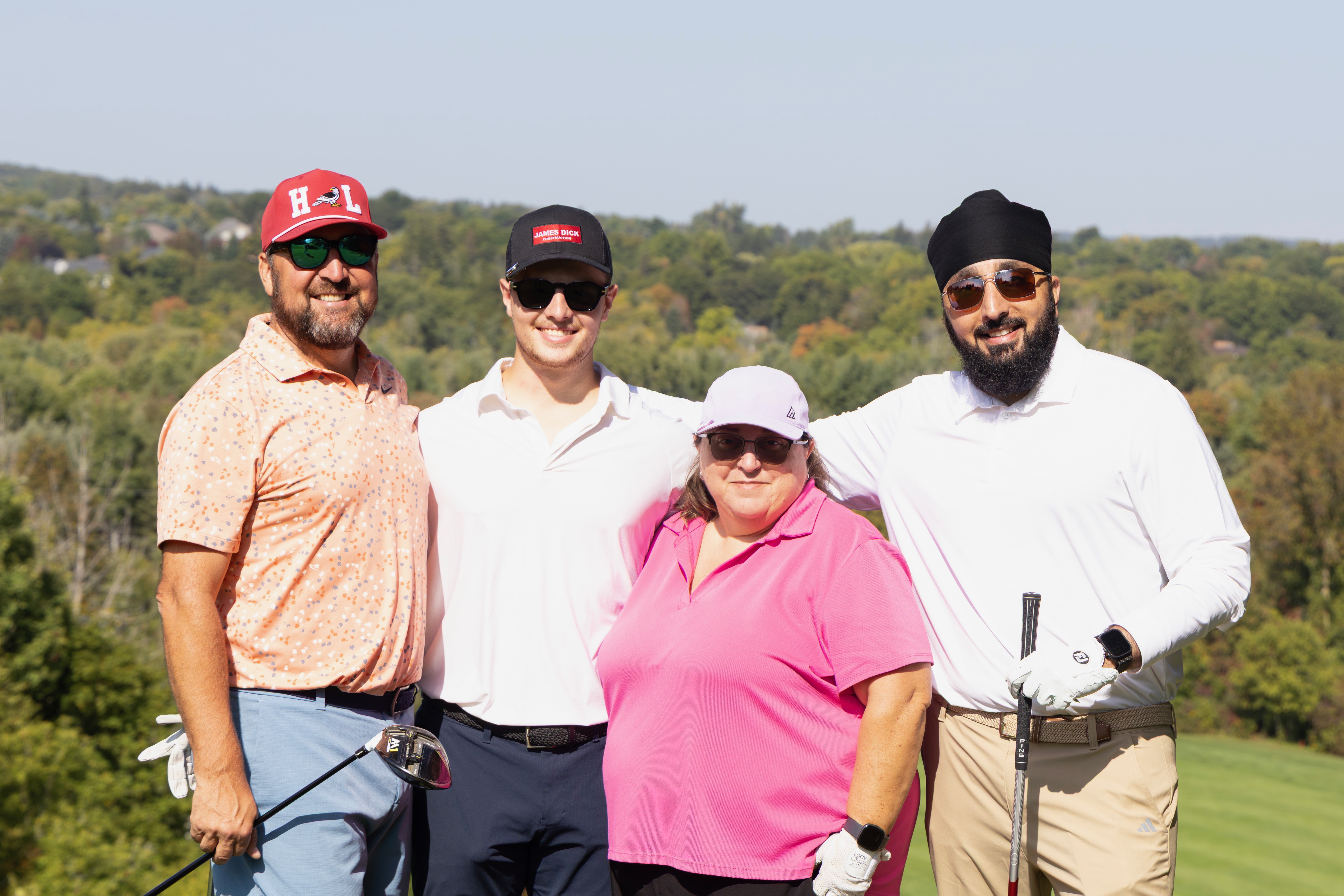 James Dick Aggregates team members at the annual golf tournament