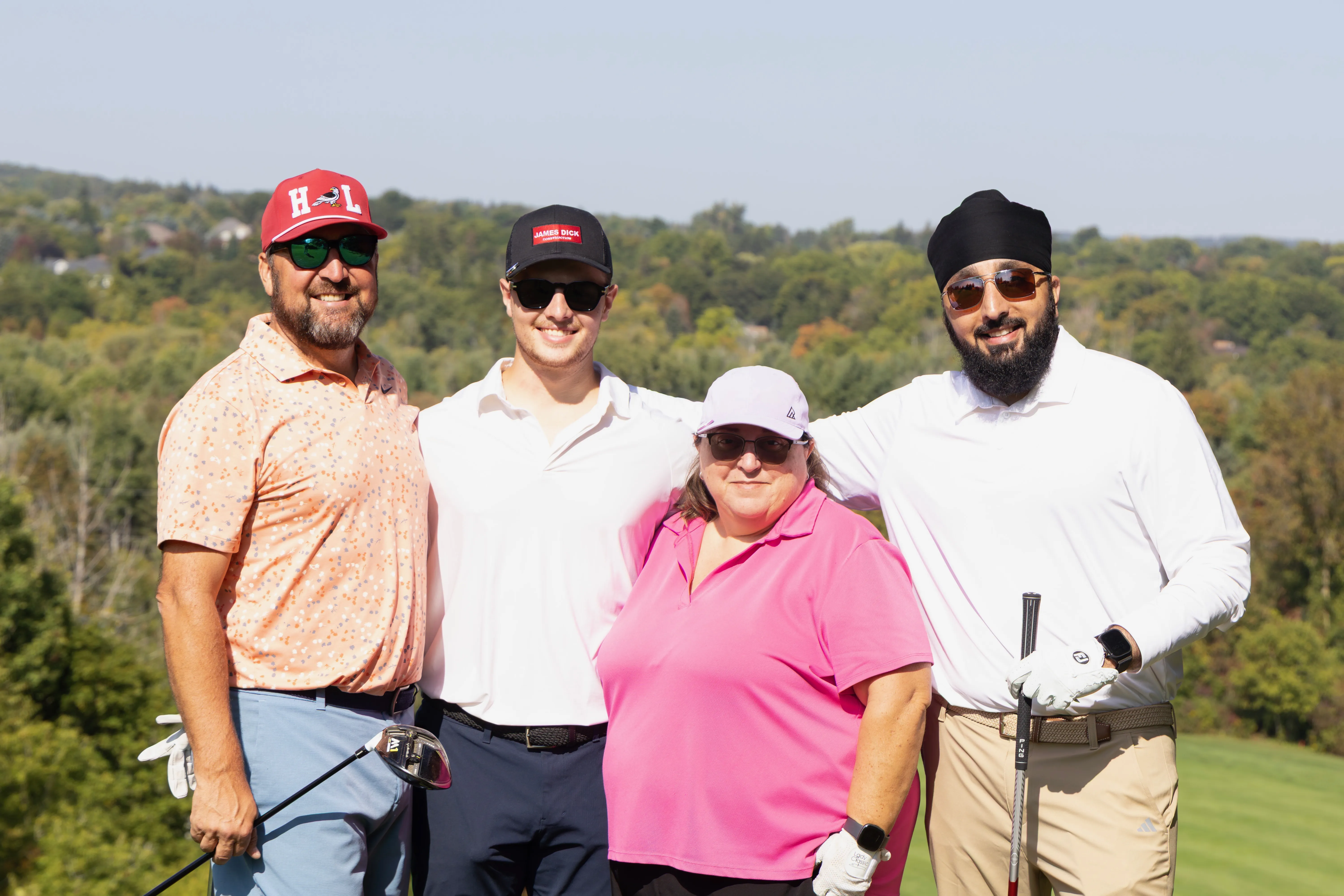 James Dick Aggregates team members at the annual golf tournament
